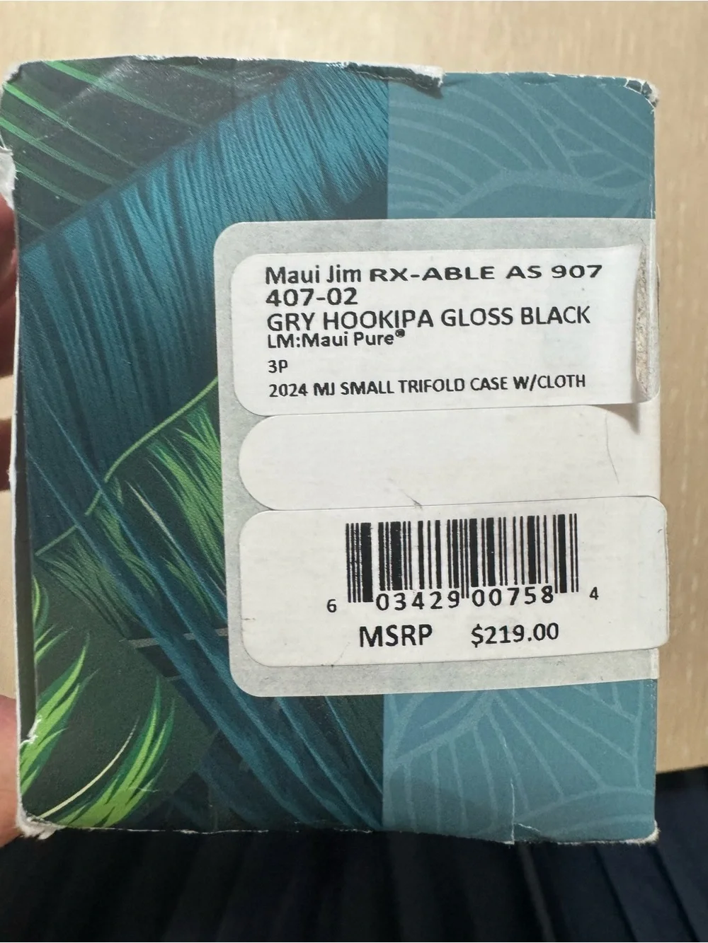 Maui Jim Black Frame Dark Green Polarized Sunglasses